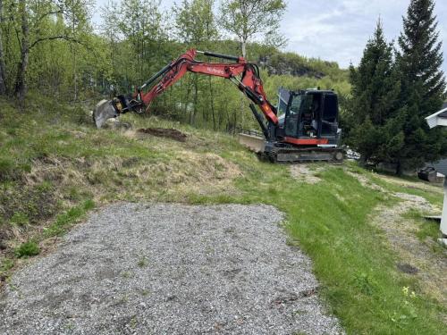 utgraving av uteplass